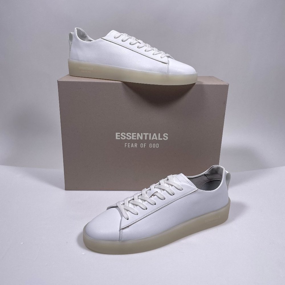 FOG ESSENTIALS White Leather 'Tennis Court Low'
